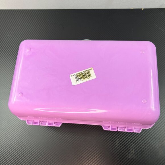 Vintage Caboodles Purple Plastic Tiered  Makeup Travel Case Organizer w/ Mirror - Picture 6 of 14